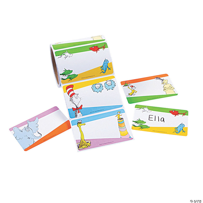 Dr. Seuss&#8482; Character Name Tags/Labels Image