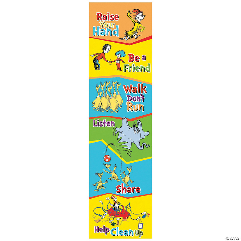 Dr. Seuss&#8482; Class Rules Vertical Banner Image