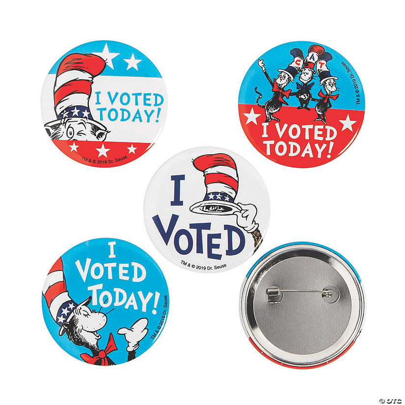 Dr. Seuss&#8482; Election I Voted Buttons Image