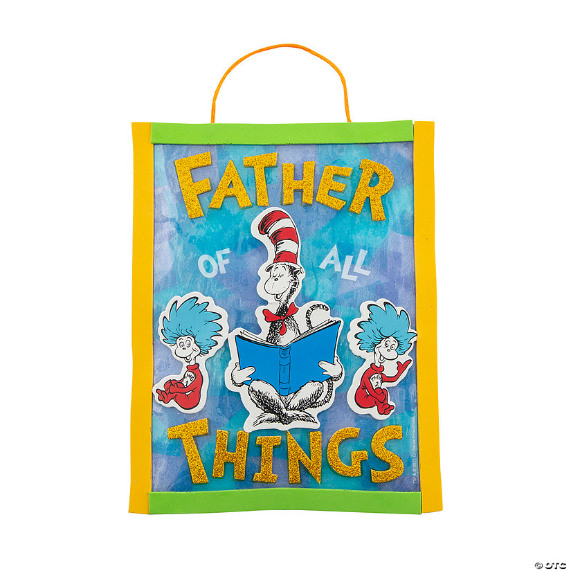 Dr. Seuss&#8482; Father of All Things Tissue Paper Sign Craft Kit - Makes 12 Image