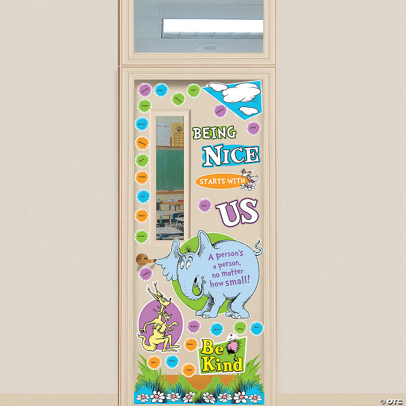 Dr. Seuss&#8482; Horton Hears a Who Kindness Cardstock Classroom Door Decorating Kit - 42 Pc. Image