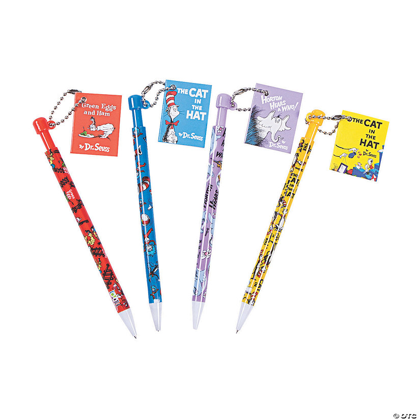 Dr. Seuss&#8482; Mechanical Pencils with Mini Notepad - 24 Pc. Image