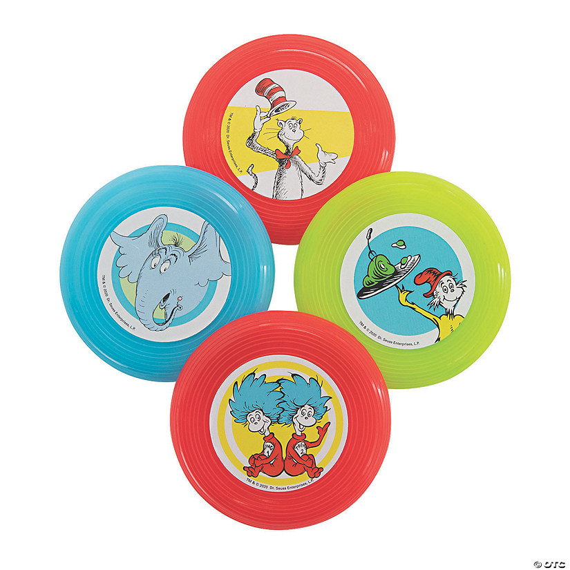 Dr. Seuss&#8482; Mini Flying Discs - 12 Pc. Image