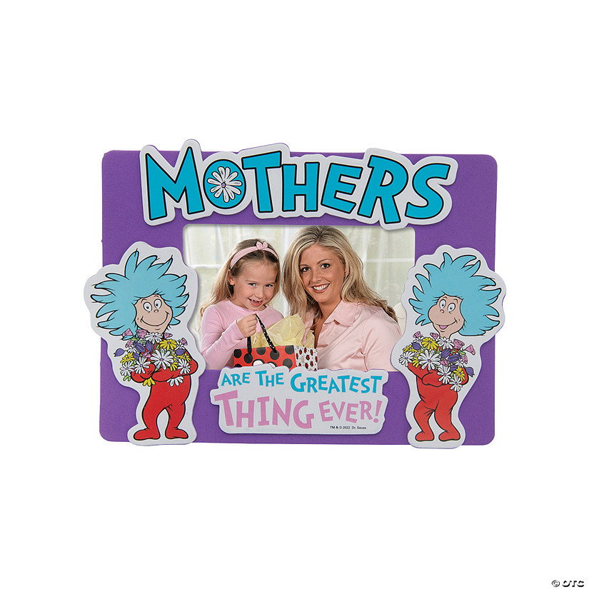 Dr. Seuss&#8482; Mother&#8217;s Day Picture Frame Magnet Craft Kit - Makes 12 Image