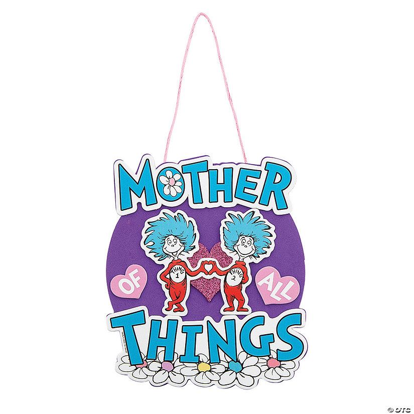 Dr. Seuss&#8482; Mother&#8217;s Day Sign Craft Kit - Makes 12 Image