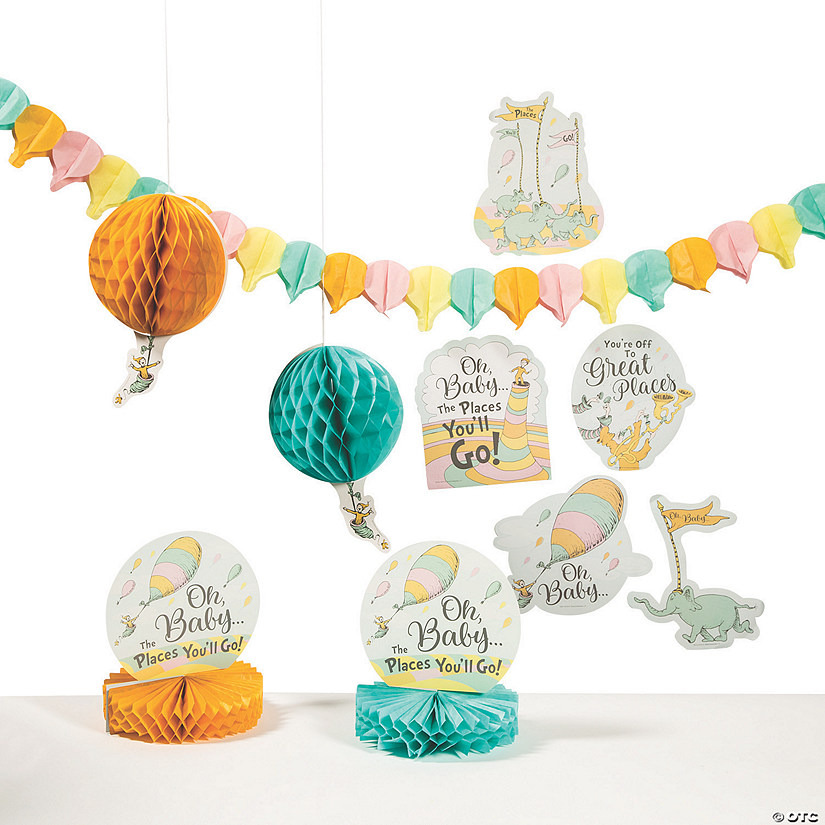 Dr. Seuss&#8482; Oh, Baby... The Places You&#8217;ll Go Decorating Kit - 10 Pc. Image