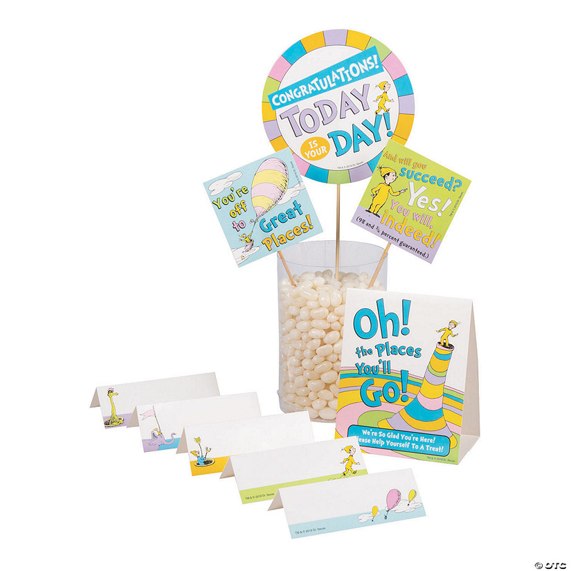 Dr. Seuss&#8482; Oh, the Places You&#8217;ll Go Buffet Decorating Kit - 24 Pc. Image