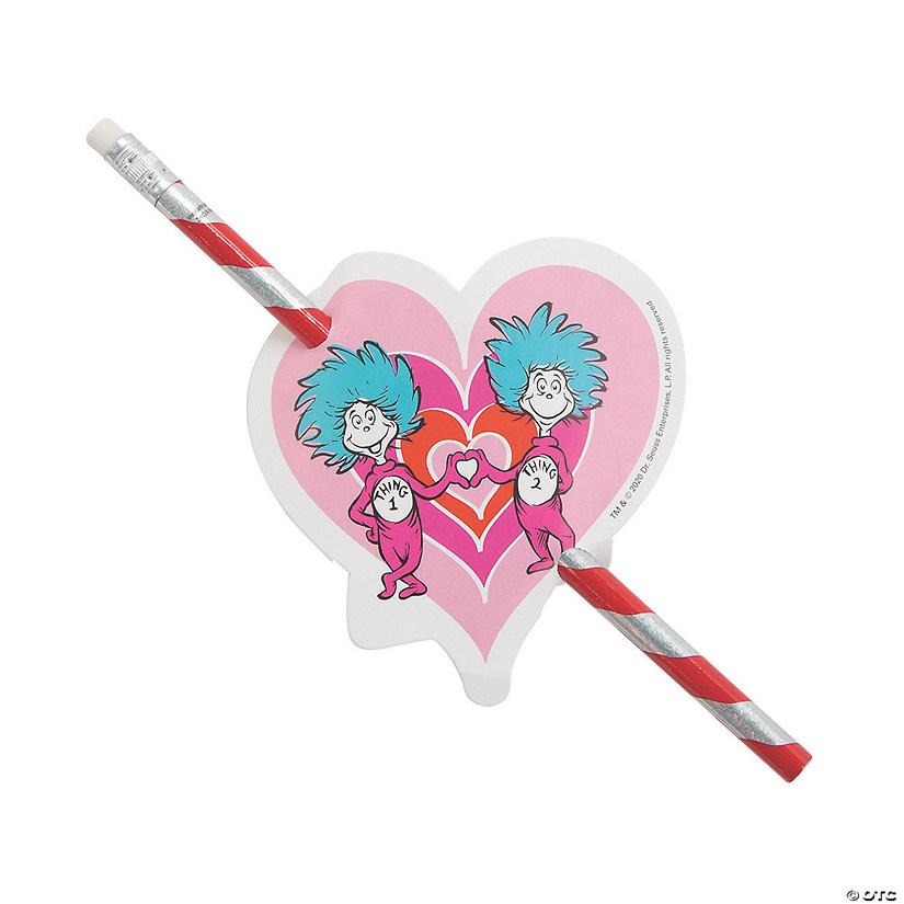 Dr. Seuss&#8482; Pencils Valentine Exchanges with Card for 24 Image