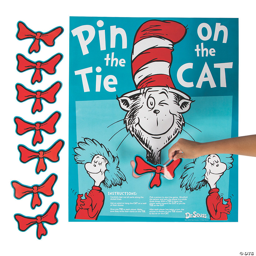 Dr. Seuss&#8482; Pin the Tie on the Cat Game Image