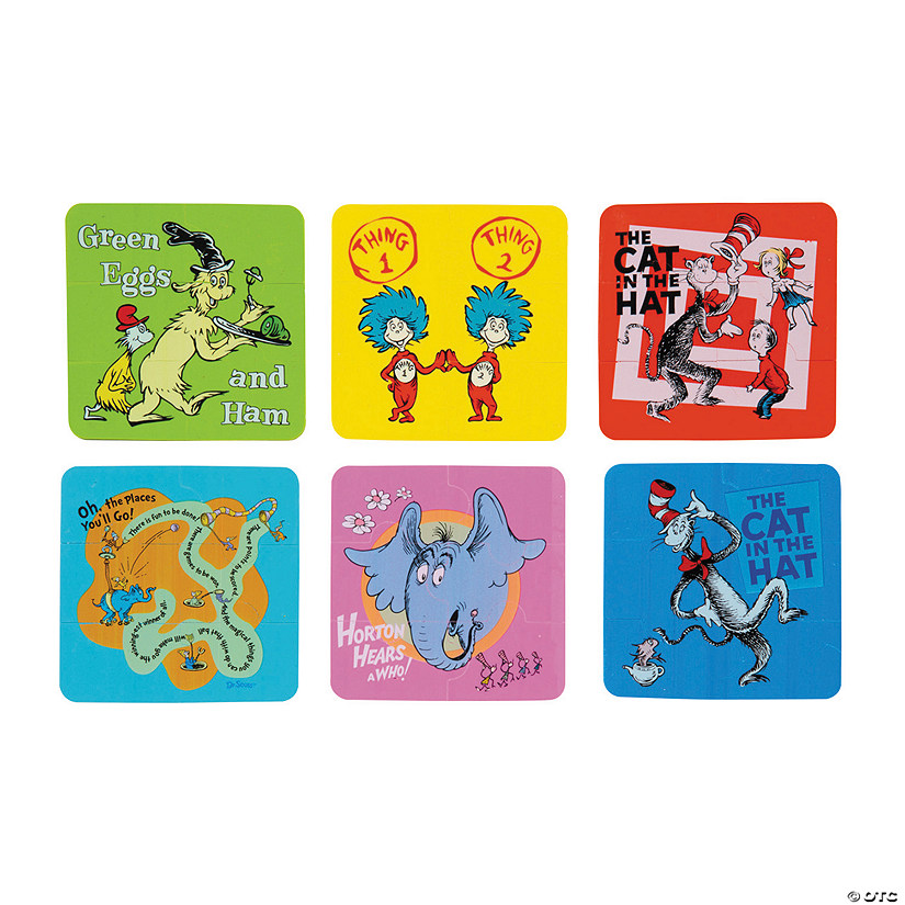 Dr. Seuss&amp;#8482; Puzzle Erasers - 24 Pc. Image