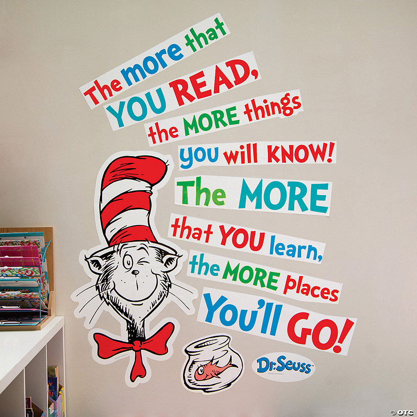 Dr. Seuss&#8482; Reading Wall Clings - 11 Pc. Image