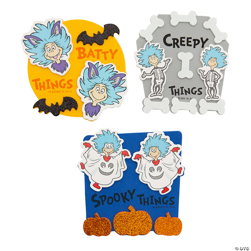 Dr. Seuss&#8482; Spooky Things Halloween Magnet Craft Kit - Makes 12 Image