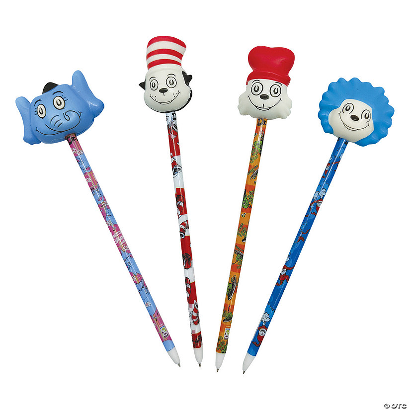 Dr. Seuss&amp;#8482; Squishy Top Pens - 12 Pc. Image