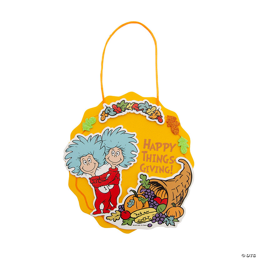 Dr. Seuss&#8482; Thanksgiving Sign Craft Kit - Makes 12 Image