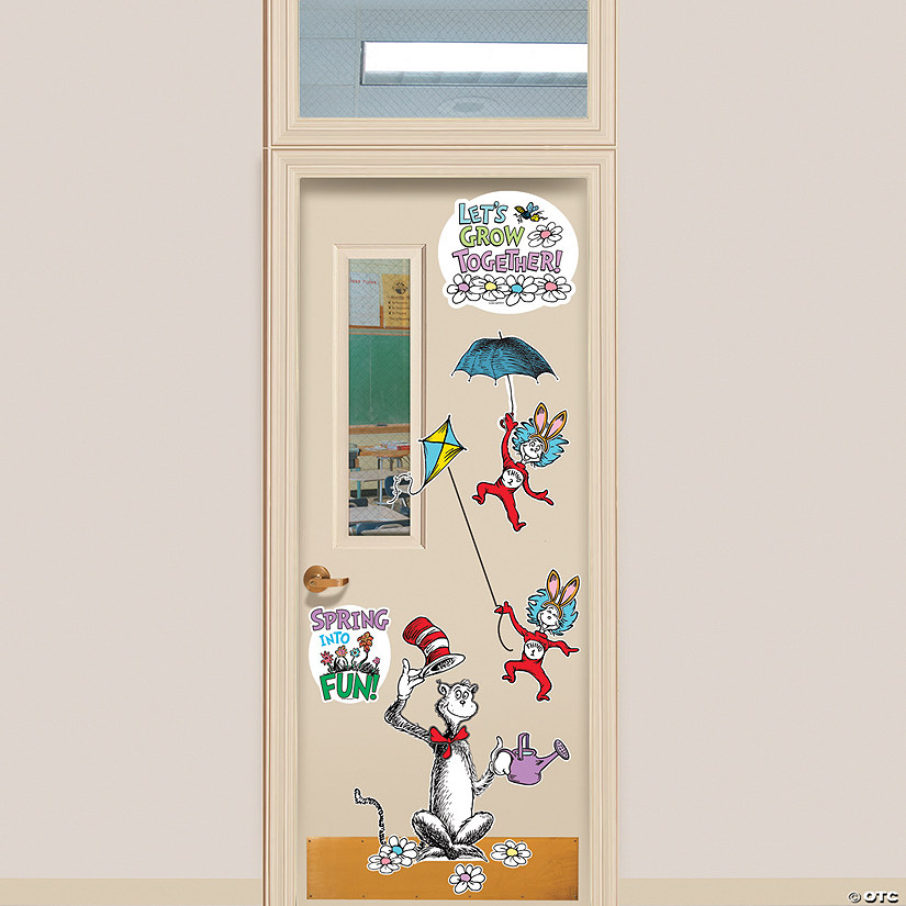 Dr. Seuss&#8482; The Cat in the Hat&#8482; Four Seasons Door Decorating Kit - 49 Pc. Image