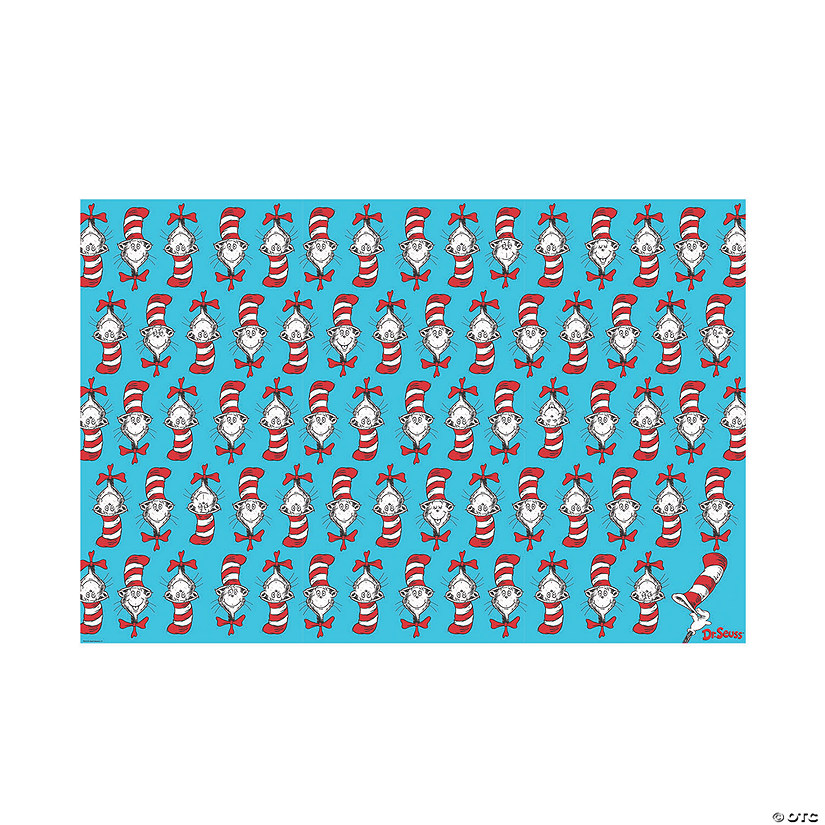 Dr. Seuss&#8482; The Cat In the Hat&#8482; Plastic Backdrop Banner - 3 Pc. Image