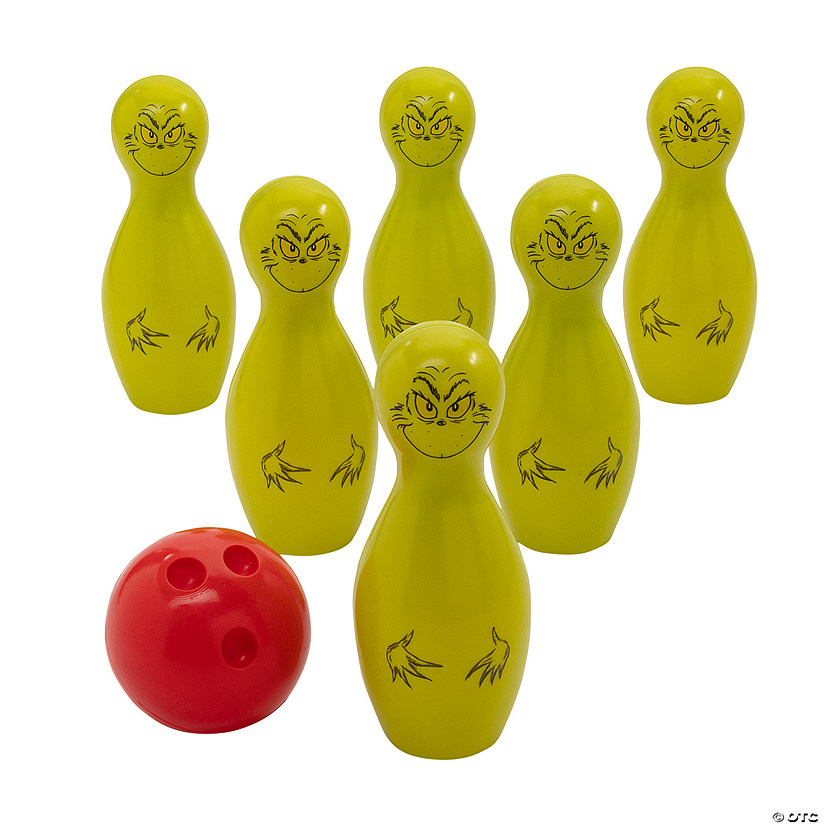 Dr. Seuss&#8482; The Grinch Christmas Plastic Bowling Game Set Image