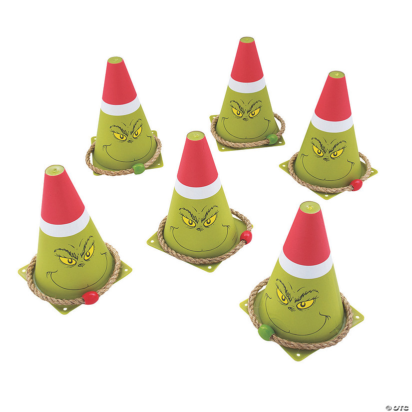 Dr. Seuss&#8482; The Grinch Christmas Plastic Cone Toss Game Image