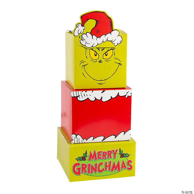 Dr. Seuss&#8482; The Grinch Christmas Stacking Gift Box Set - 3 Pc. Image