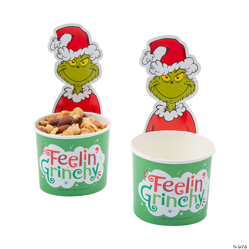 Dr. Seuss&#8482; The Grinch Disposable Paper Snack Cups - 12 Pc. Image