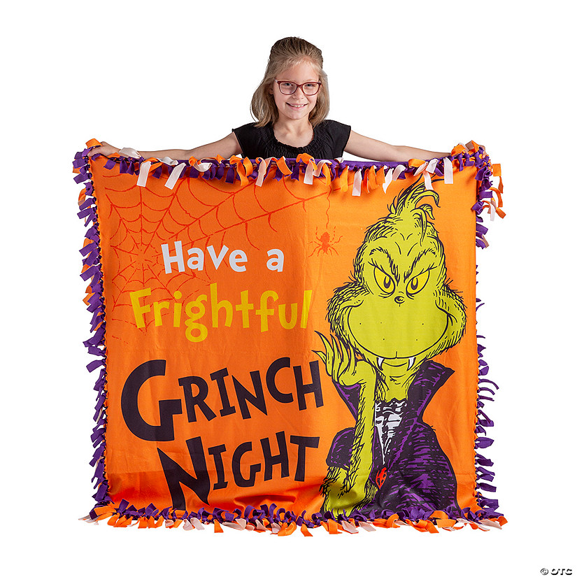 Dr. Seuss&#8482; The Grinch Halloween Fleece Throw Craft Kit Image