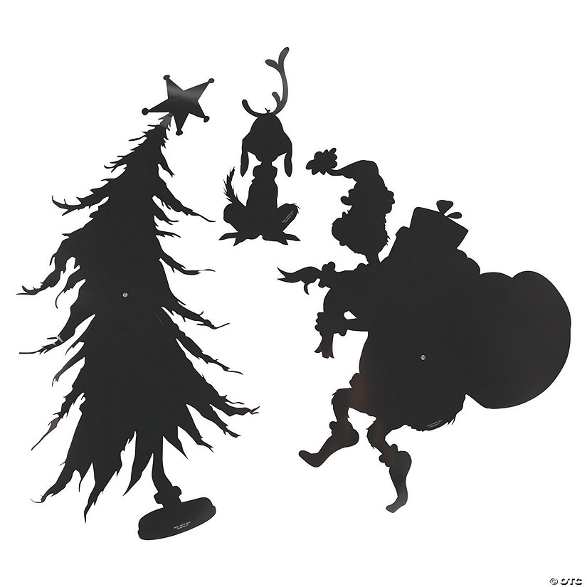 Dr. Seuss&#8482; The Grinch Large Silhouette Wall Cutouts Image
