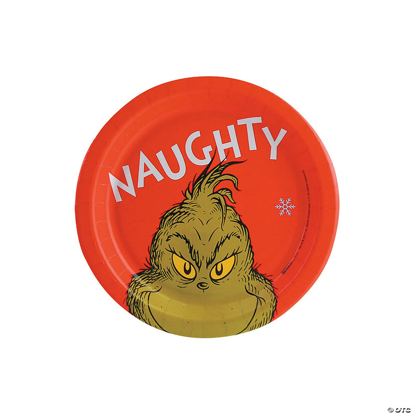 Dr. Seuss&#8482; The Grinch Naughty Paper Dessert Plates - 8 Ct. Image