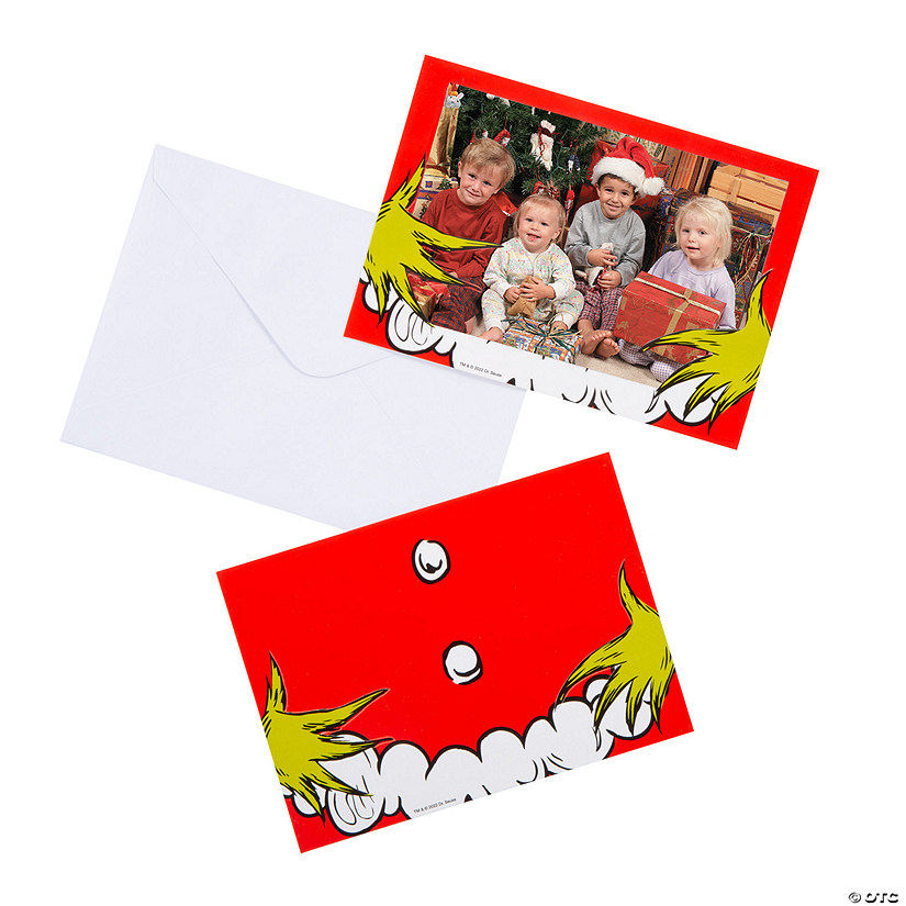 Dr. Seuss&#8482; The Grinch Photo Cards with Envelopes - 24 Pc. Image