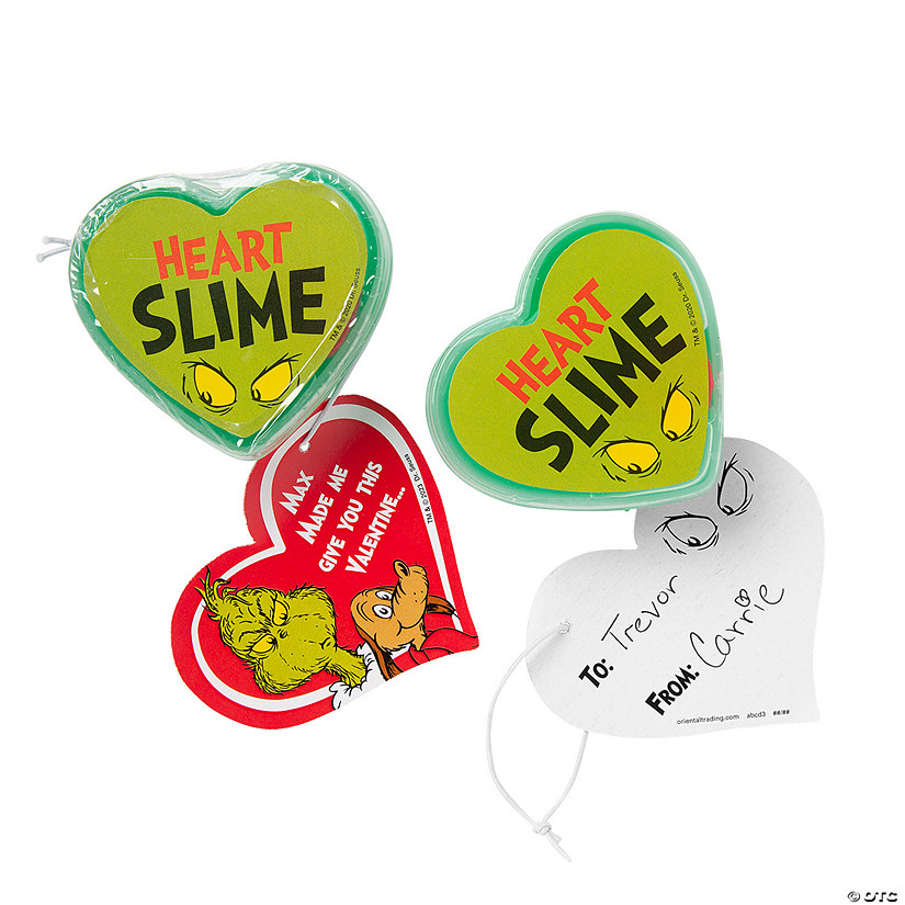 Dr. Seuss&#8482; The Grinch Slime Valentine Exchanges with Card for 12 Image