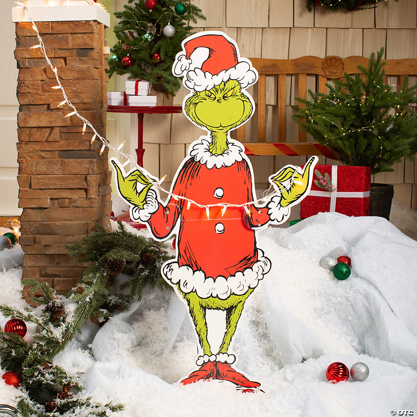 Dr. Seuss&#8482; The Grinch Stealing Lights Christmas Decoration Image