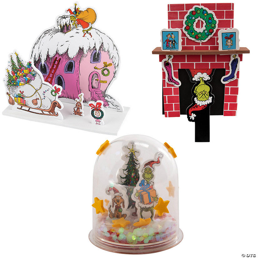 Dr. Seuss&#8482; The Grinch Village Craft Kit Assortment - Makes 36 Image