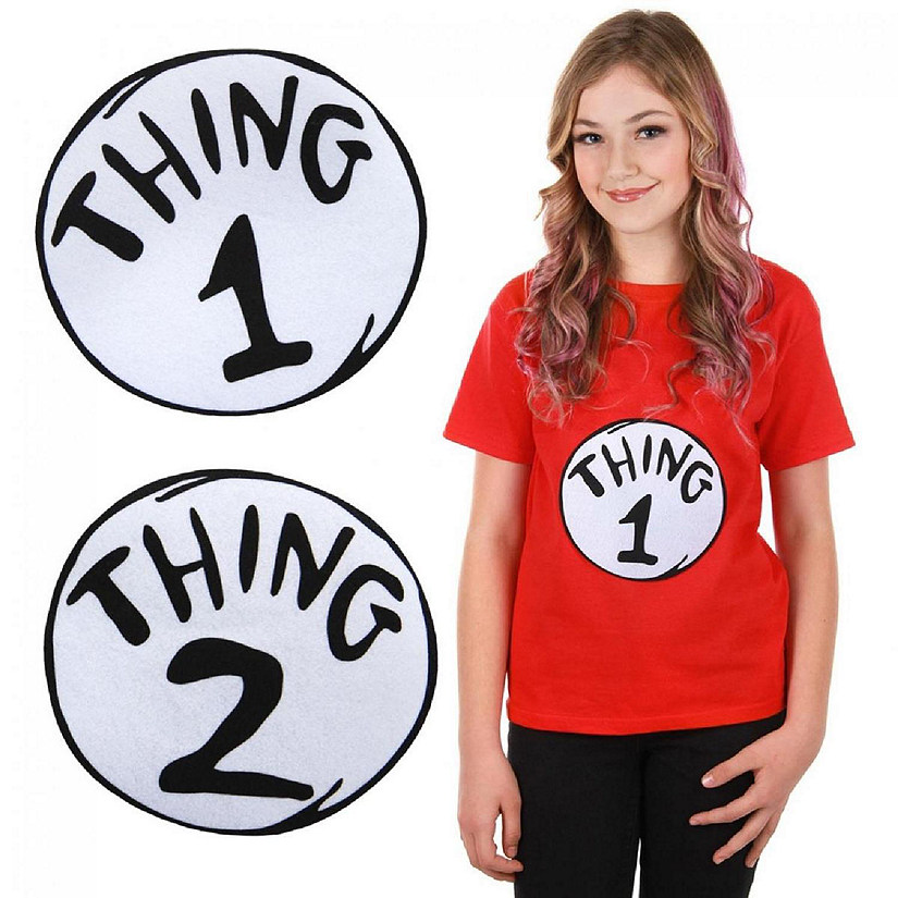 Dr. Seuss Thing 1 &amp; 2 Patch Set Image