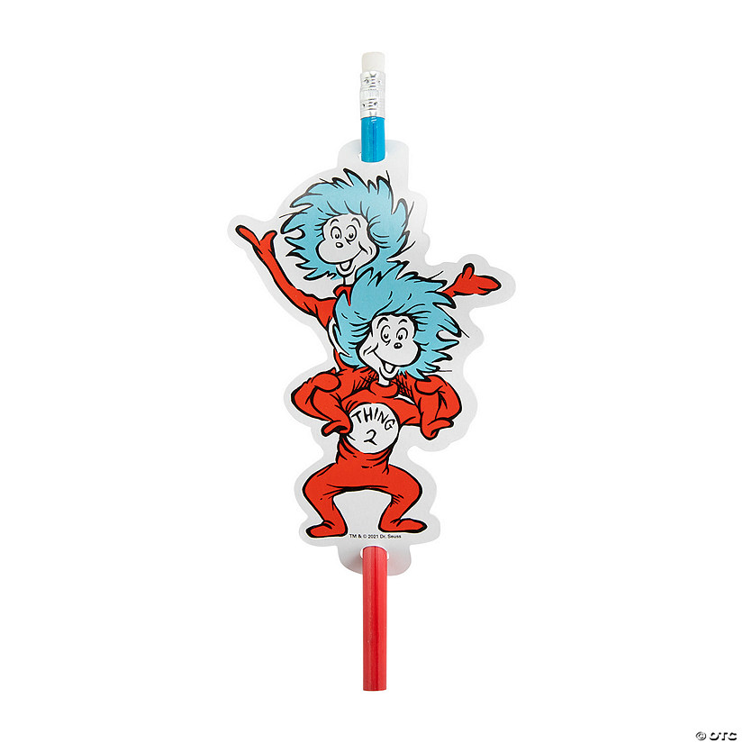 Dr. Seuss&#8482; Thing 1 & Thing 2 Cards with Pencil - 24 Pc. Image
