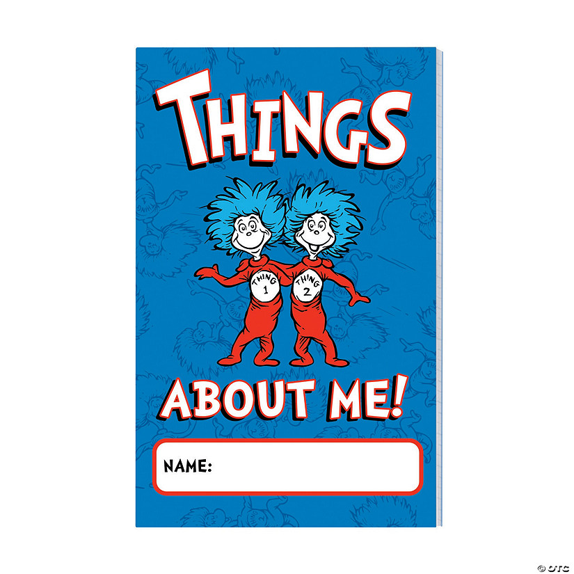 Dr. Seuss&#8482; Things About Me Journals - 12 Pc. Image