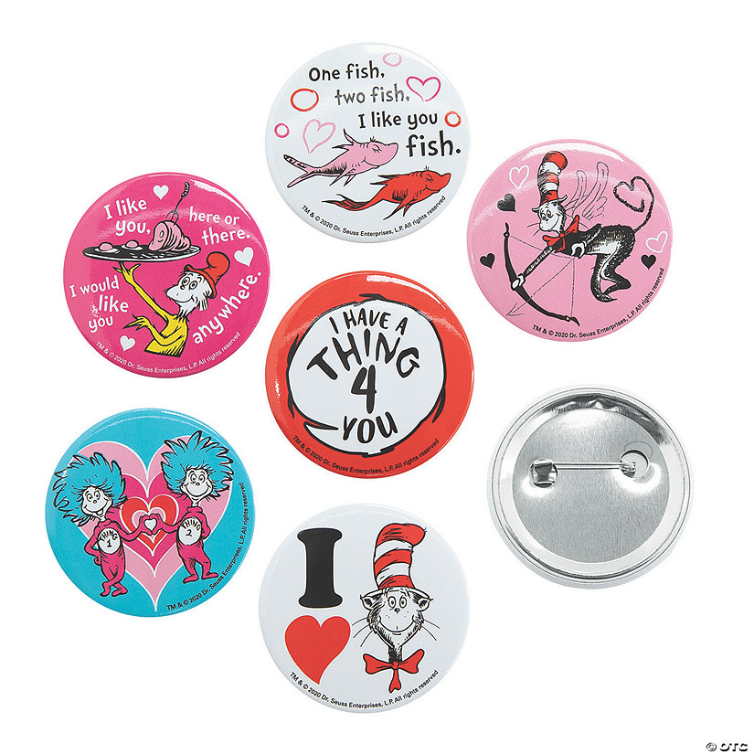 Dr. Seuss&#8482; Valentine Buttons Image