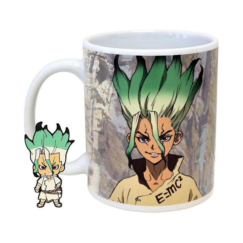 Dr. Stone 11oz Coffee Mug with Enamel Pin Image