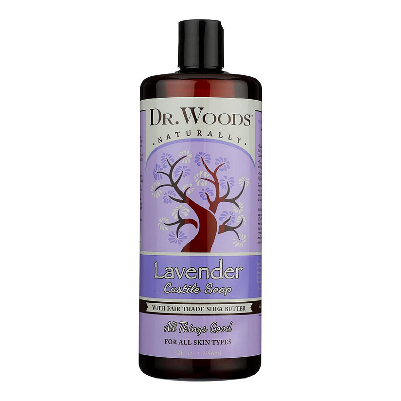 Dr. Woods Shea Vision Soothing Lavender Castile Soap - 32 oz Image