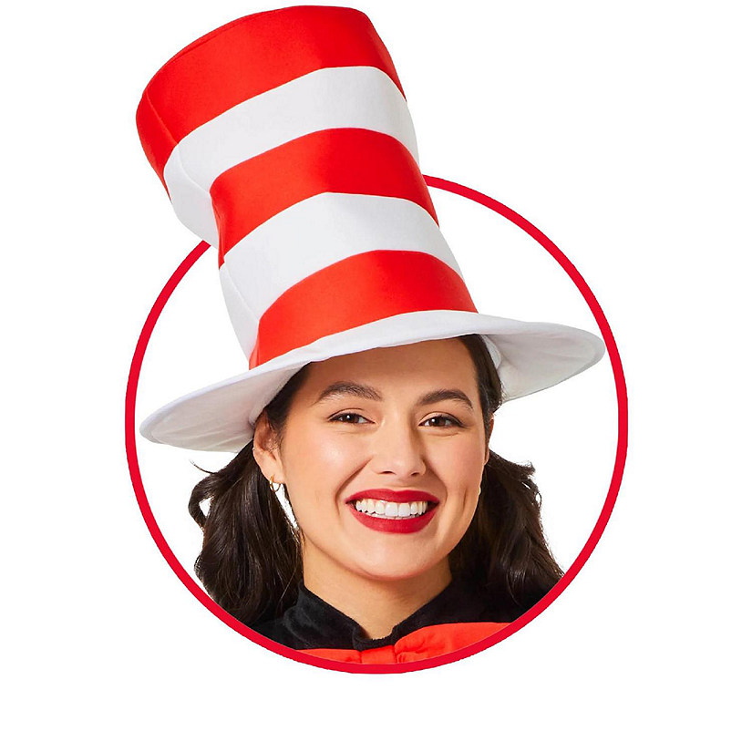 Dr Seuss Cat In The Hat Adult Costume Hat Image