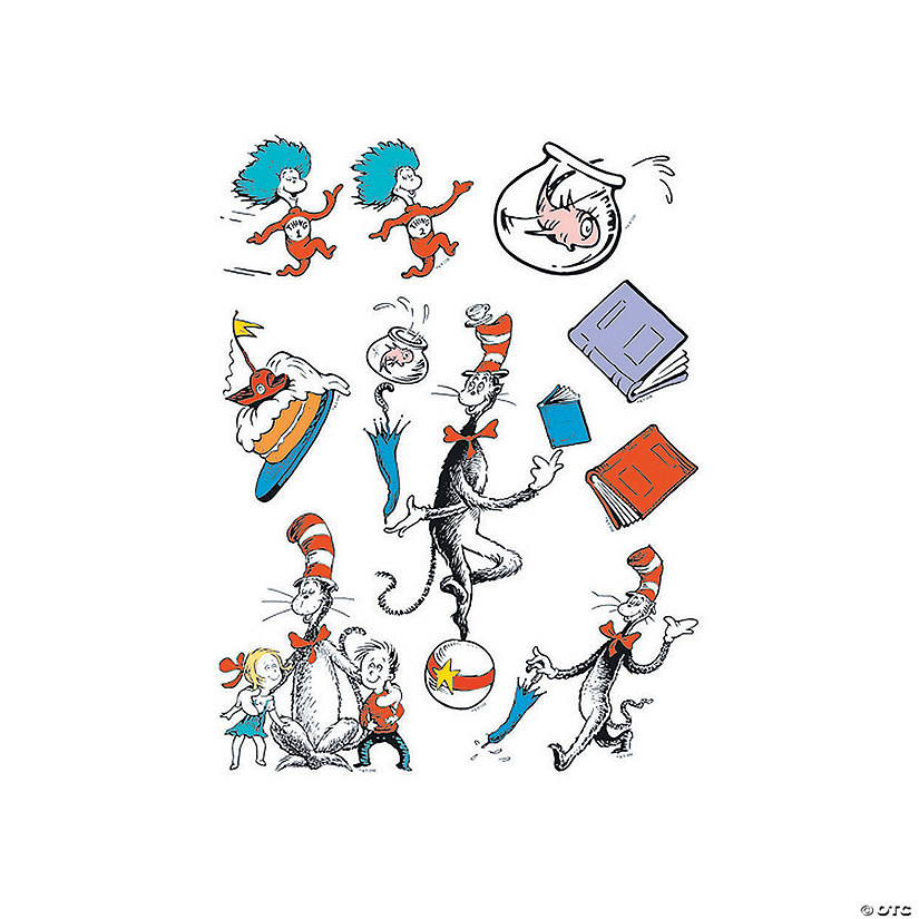 Dr. Seuss™ Cat in the Hat™ Characters Window Clings - Discontinued