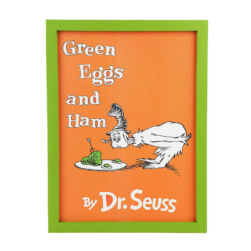 Dr Seuss Green Eggs and Ham 12" X 16" Wall Frame Image