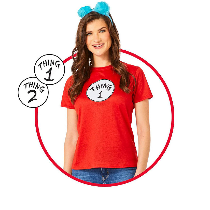 Dr Seuss Thing Adult Costume Kit  Small Image