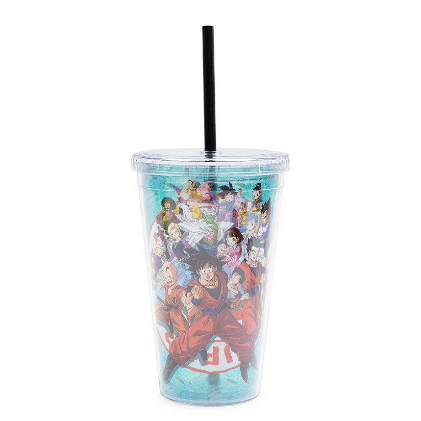 Dragon Ball Super Characters 16-Ounce Carnival Cup With Lid and Straw Image