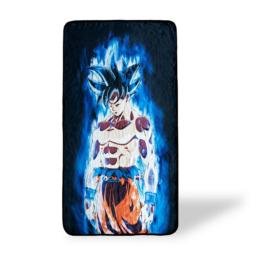 Dragon Ball Super Goku Collectible Large Fleece Throw Blanket 60 x 45  Inches | Oriental Trading