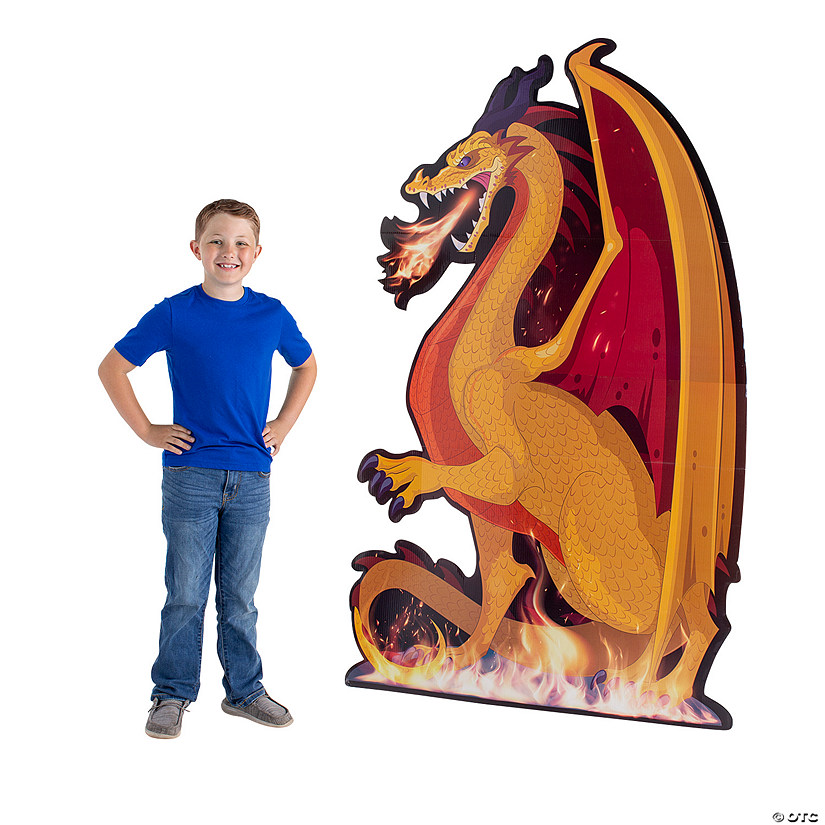 Dragon LifeSize Cardboard Cutout StandUp Oriental Trading