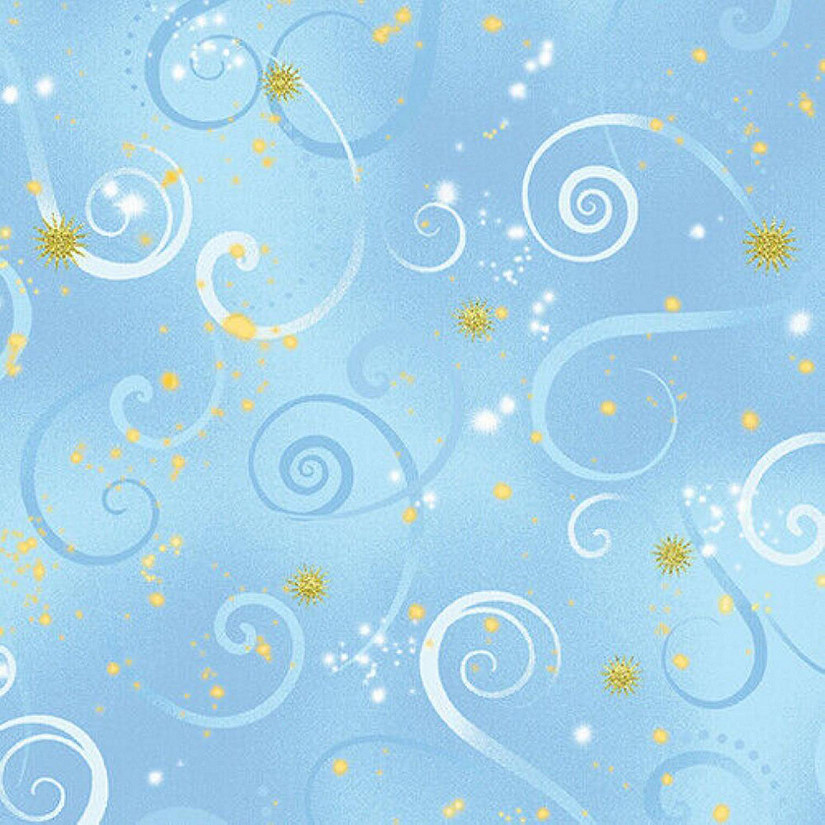 Dragonfly DanceSwirling Sky Lt Blue Cotton Fabric By Benartex by the yard Image