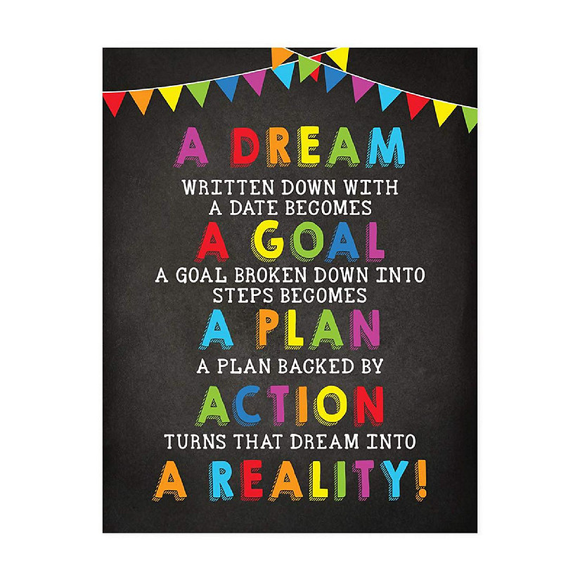Dream with a Date Goal 8.5x11in 1-Pack Image