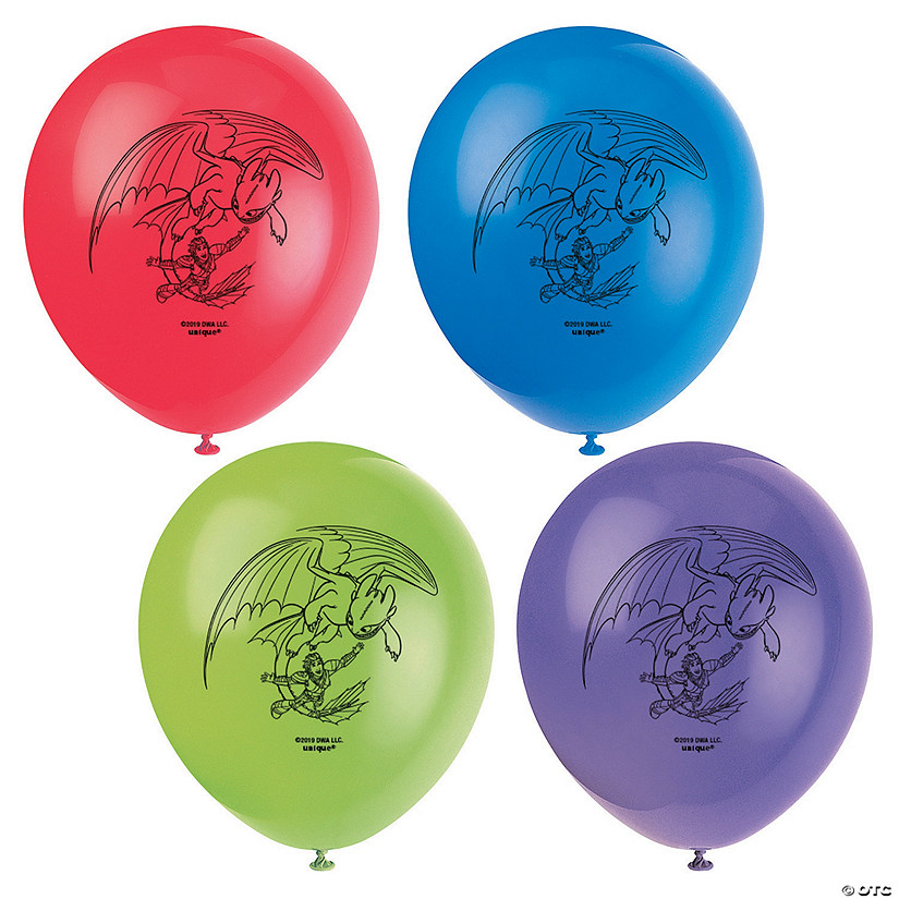 DreamWorks How To Train Your Dragon&#8482; 12" Latex Balloons - 8 Pc. Image
