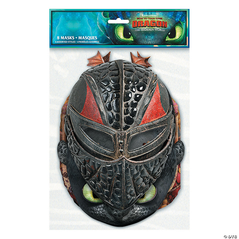 DreamWorks How To Train Your Dragon&#8482; Party Masks - 8 Pc. Image