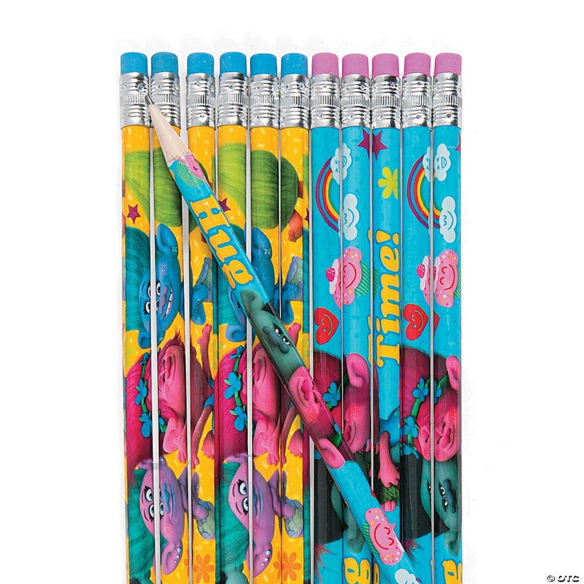 Dreamworks Trolls Pencils 12 Pc Discontinued