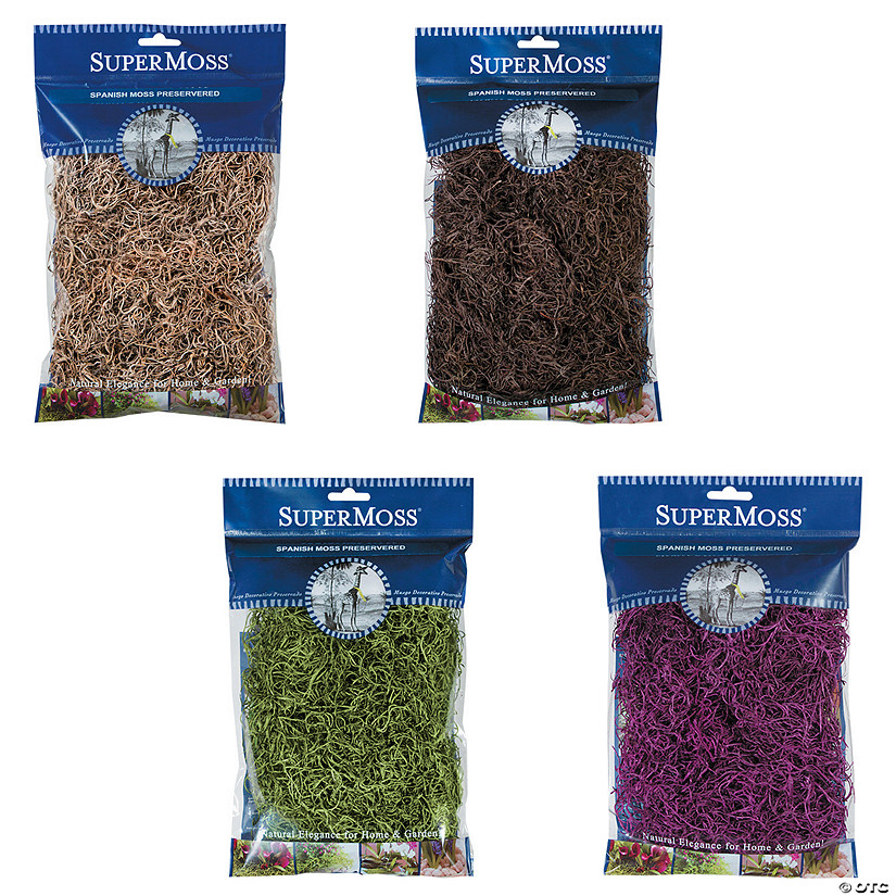 Dried Spanish Moss Assortment Kit 4 Pc.